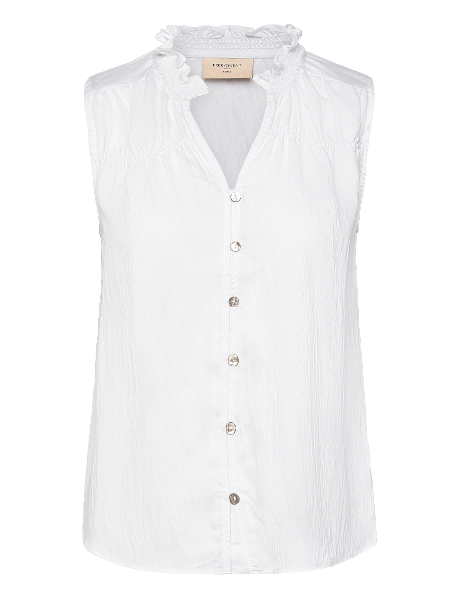 FREE/QUENT - FQESALLY-BLOUSE - kortærmede skjorter - brilliant white - 1