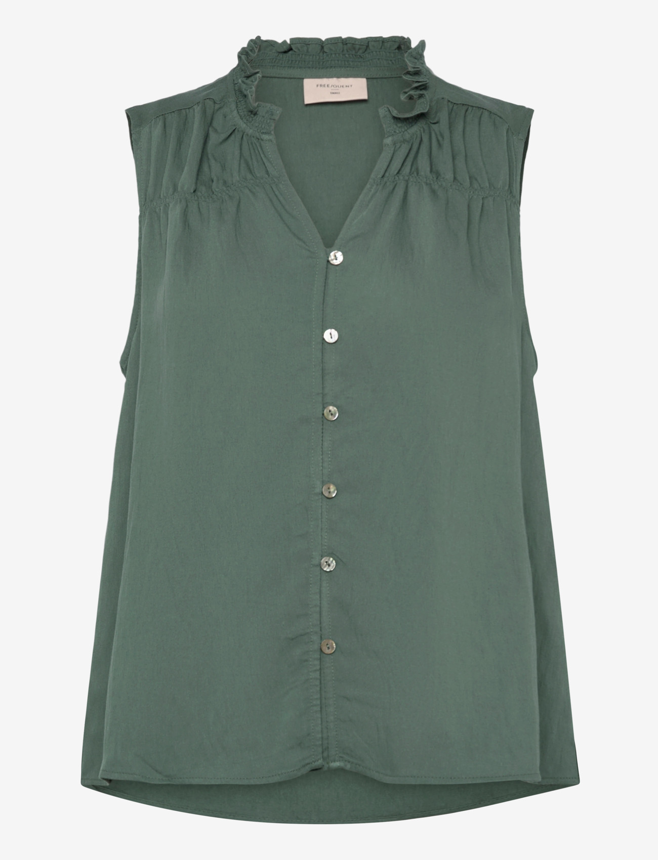 FREE/QUENT - FQESALLY-BLOUSE - kortærmede skjorter - dark forest - 0