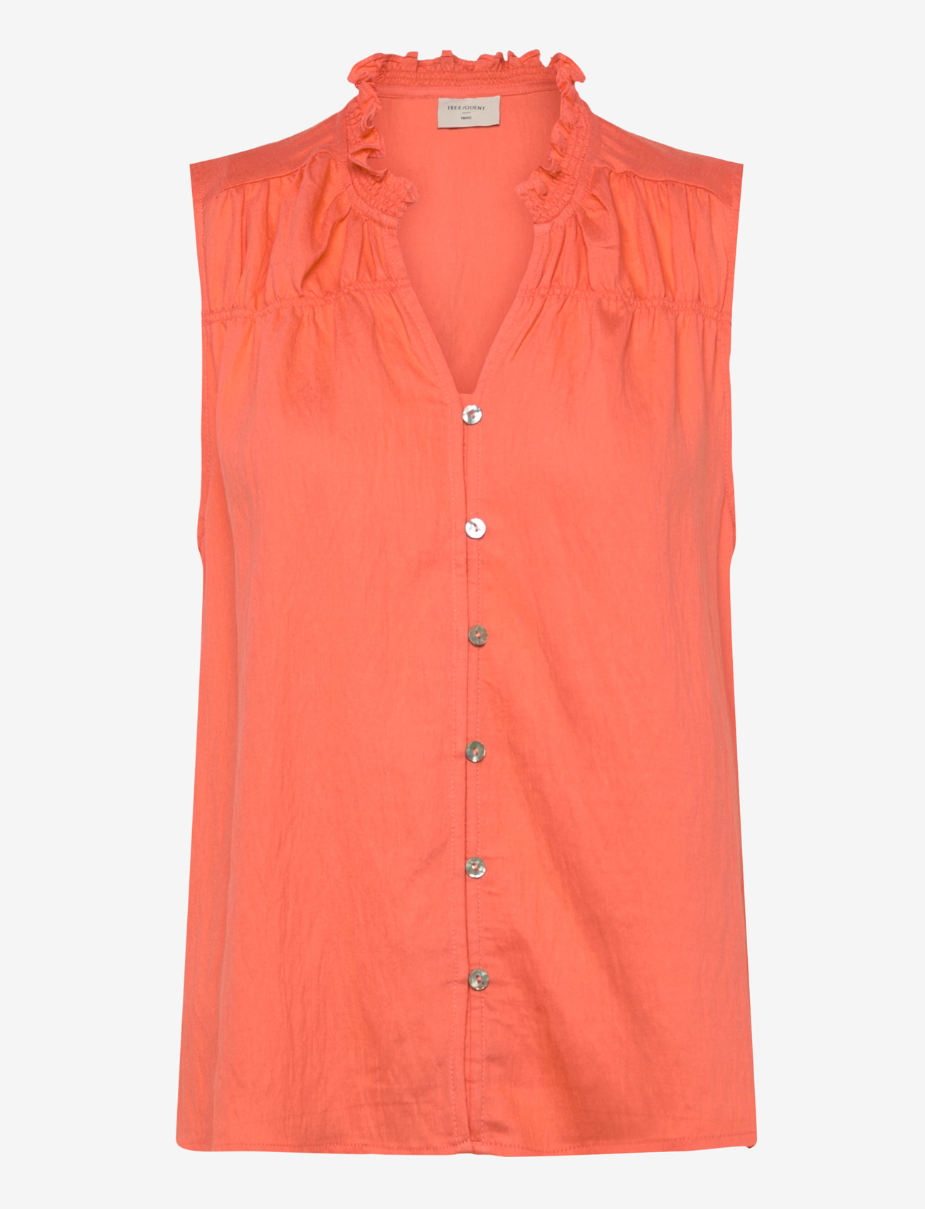 FREE/QUENT - FQESALLY-BLOUSE - kortærmede skjorter - fresh salmon - 0