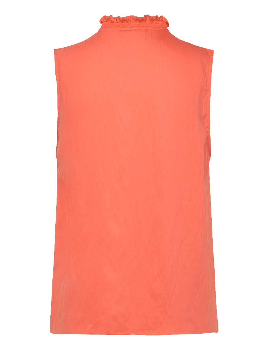 FREE/QUENT - FQESALLY-BLOUSE - kurzärmlige hemden - fresh salmon - 2