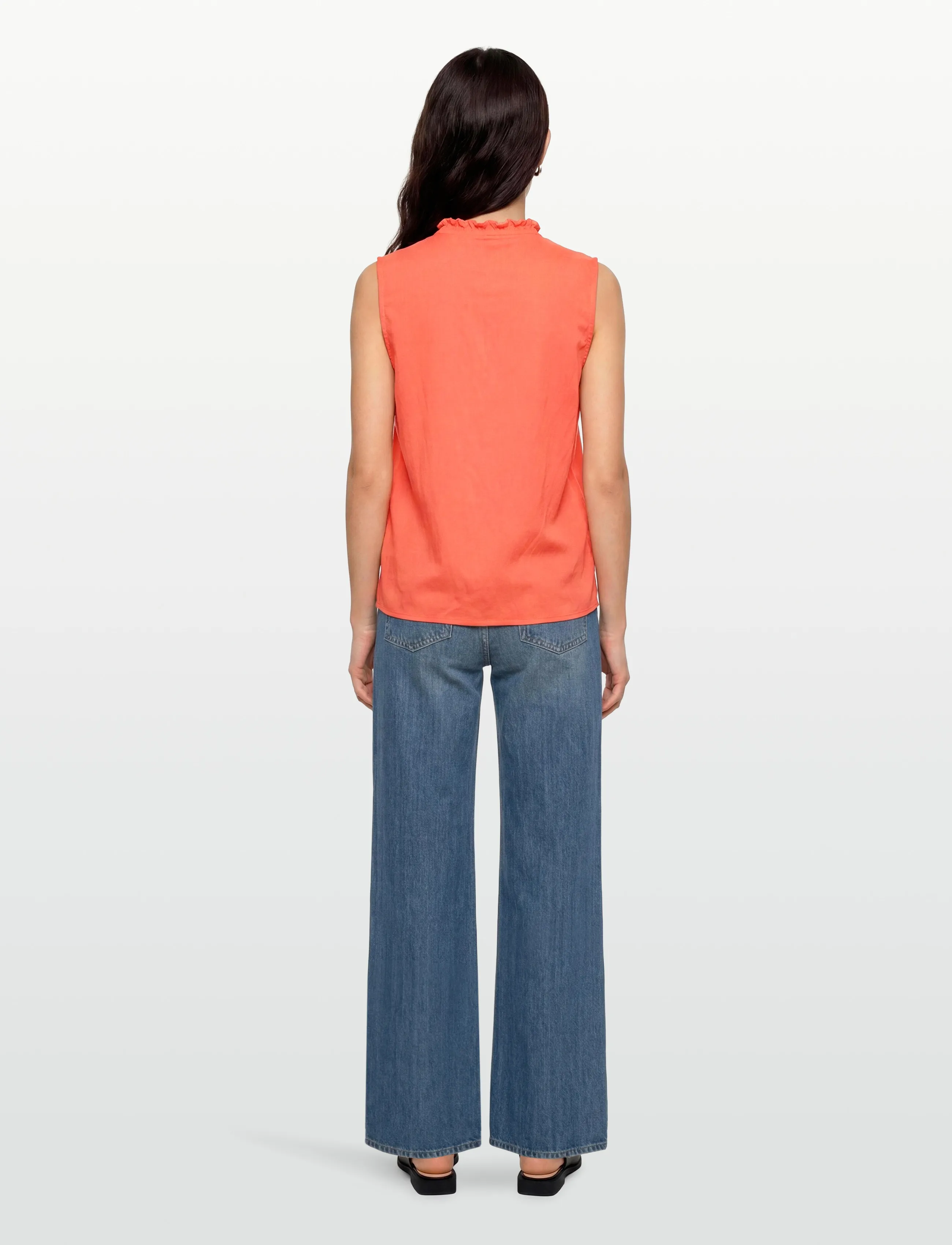 FREE/QUENT - FQESALLY-BLOUSE - lühikeste varrukatega särgid - fresh salmon - 4