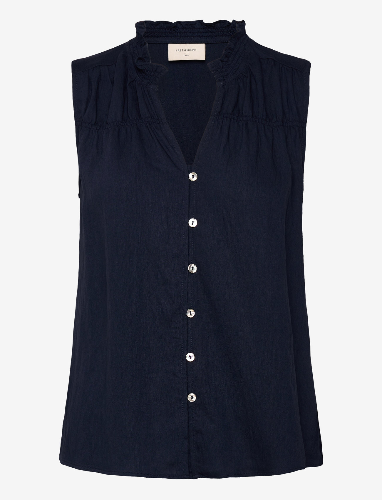 FREE/QUENT - FQESALLY-BLOUSE - kortærmede skjorter - navy blazer - 0