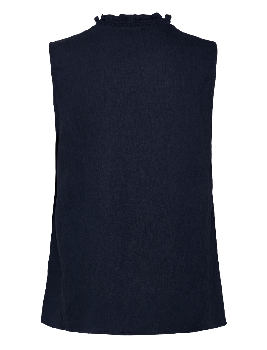 FREE/QUENT - FQESALLY-BLOUSE - kortærmede skjorter - navy blazer - 2