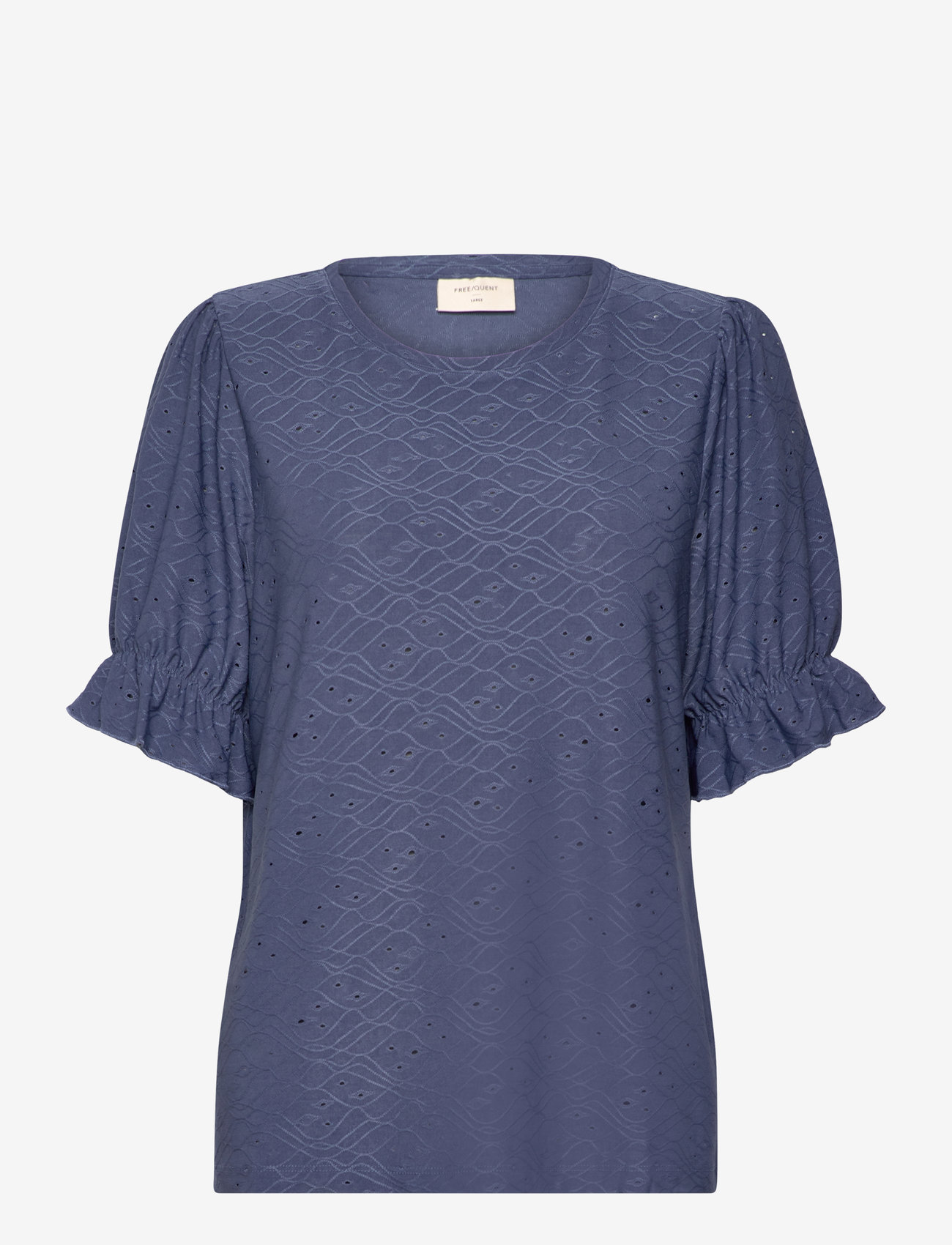 FREE/QUENT - FQBLOND-TEE - efterårstøj - vintage indigo - 0