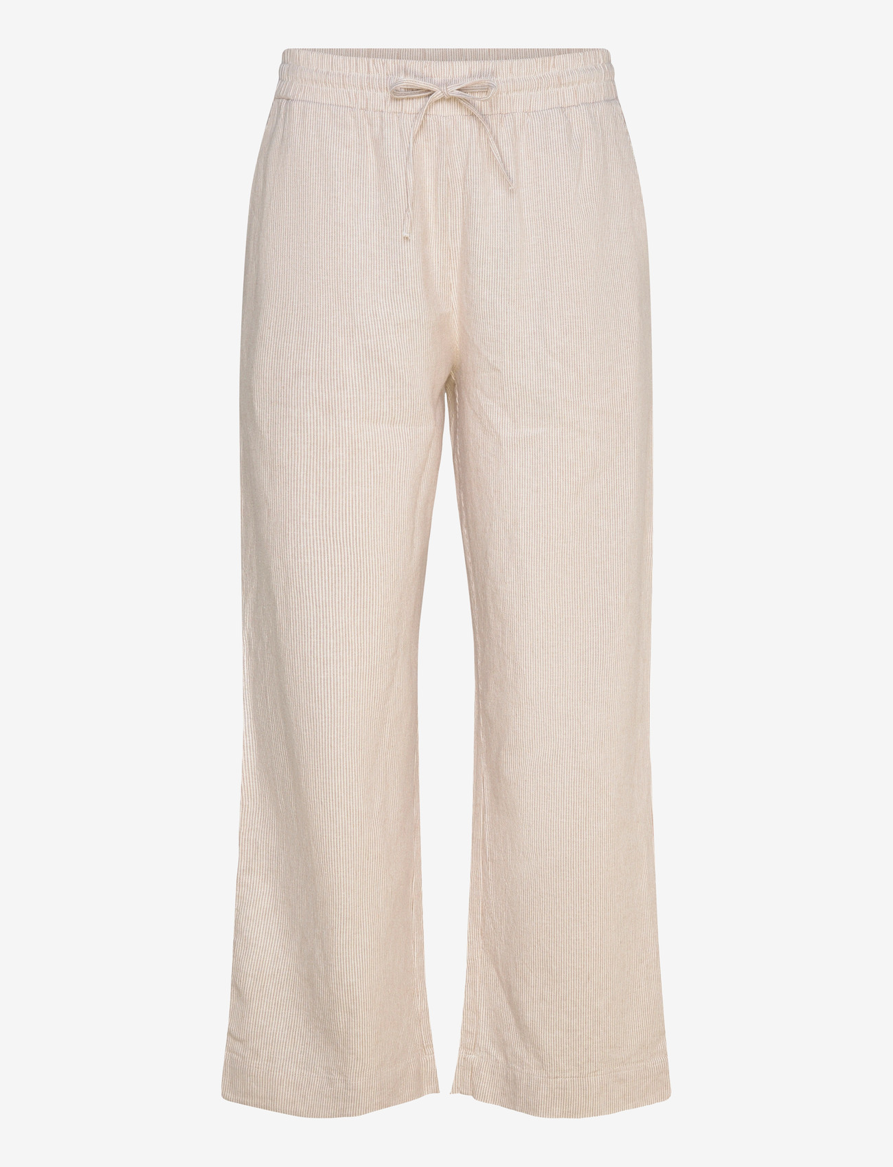 FREE/QUENT - FQLAVA-PANTS - laveste priser - simply taupe w. off-white - 0