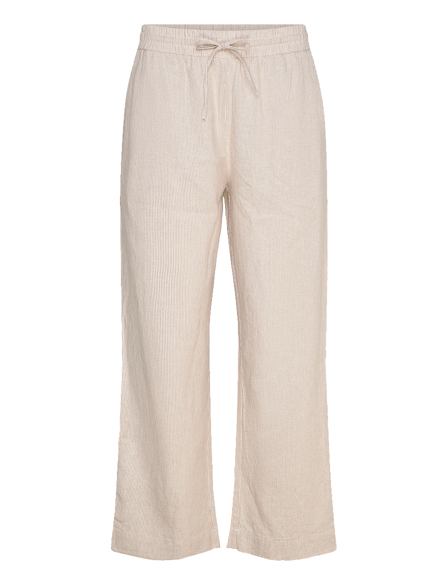 FREE/QUENT - FQLAVA-PANTS - raka byxor - simply taupe w. off-white - 1