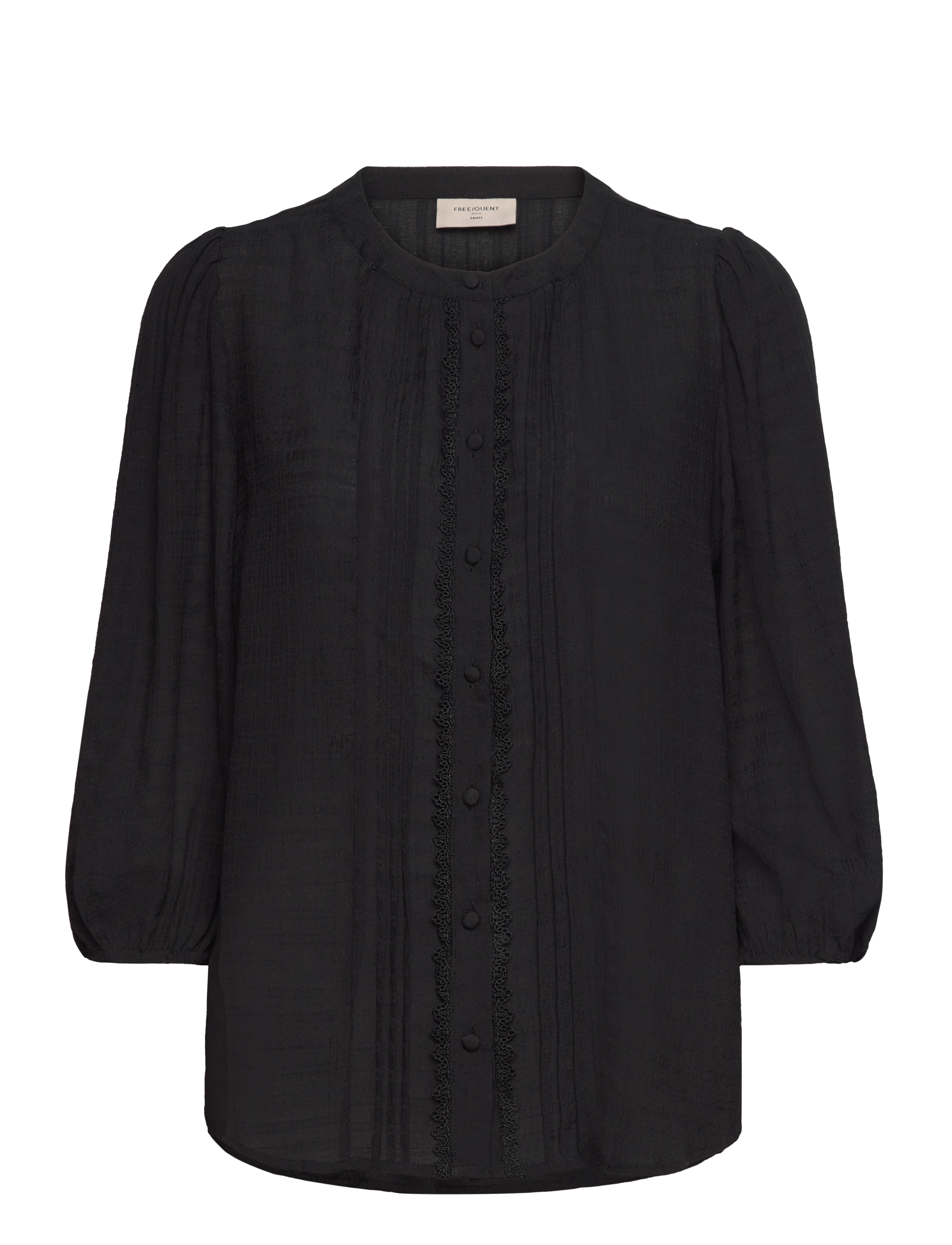 FREE/QUENT FQSHU-SHIRT - Bluser - BLACK / black