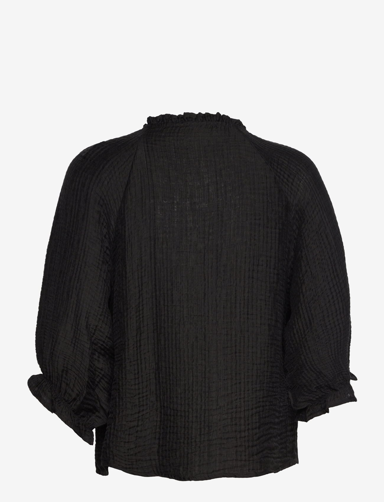 FREE/QUENT - FQNORA-BLOUSE - kortærmede bluser - black - 1