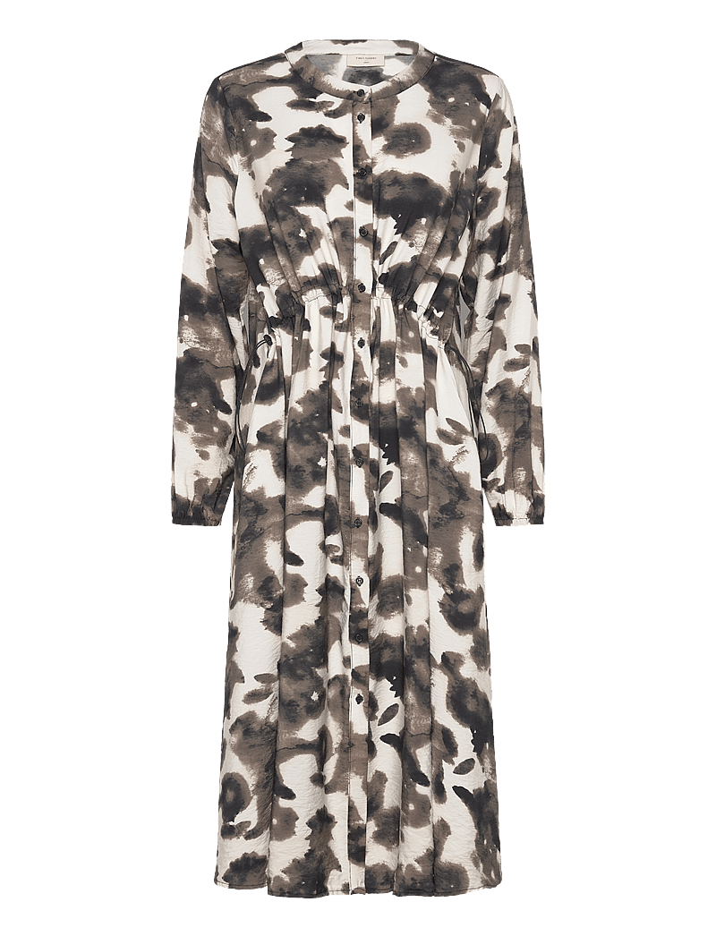 FREE/QUENT - FQJULIE-DRESS - skjortekjoler - moonbeam w. black - 0