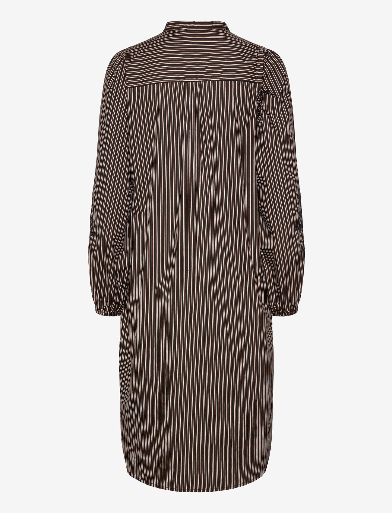 FREE/QUENT - Dress  - skjortekjoler - coffee bean w. black - 2