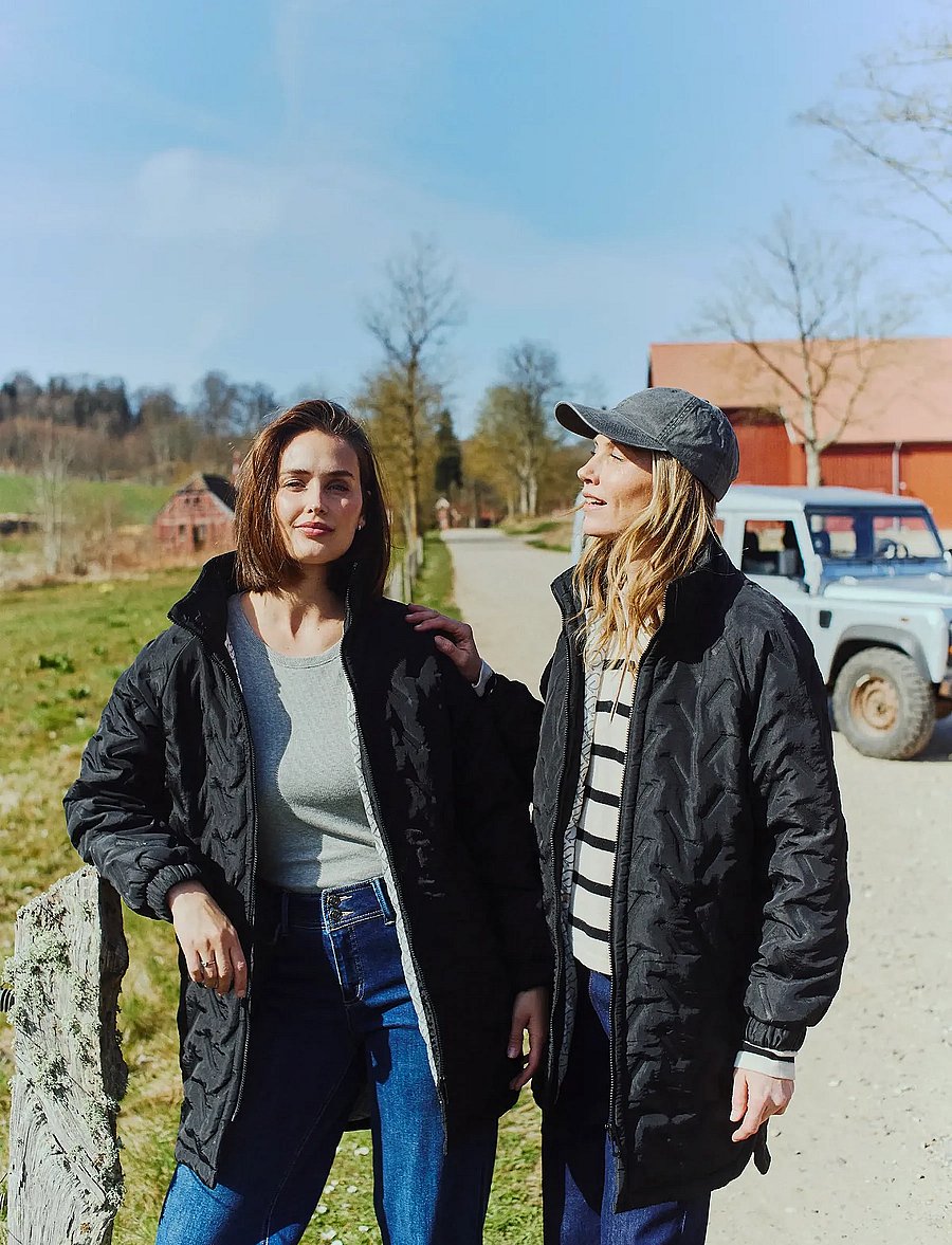 FREE/QUENT - FQCROWN-JACKET - quilted jackets - black - 0