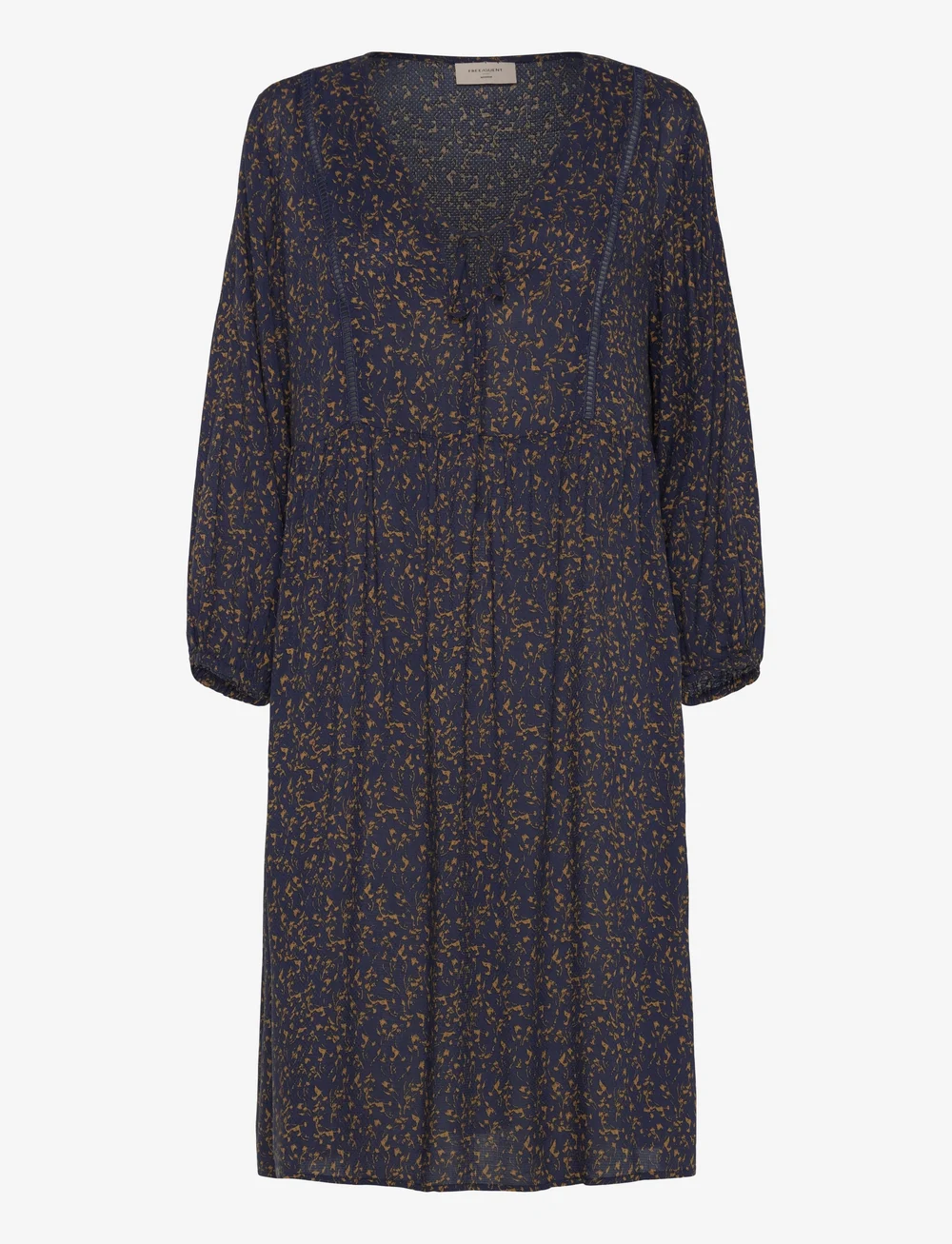 FREE/QUENT - FQADNEY-DRESS - robes d'été - navy blazer w. bronze brown - 0