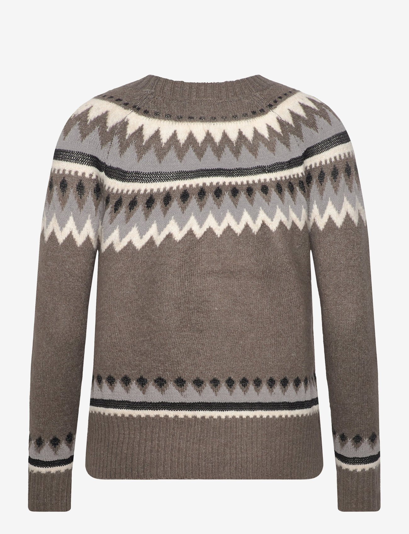 FREE/QUENT - FQMAYFAIR-PULLOVER - herbstliche kleidung - morel mel. w. med. grey mel. - 1