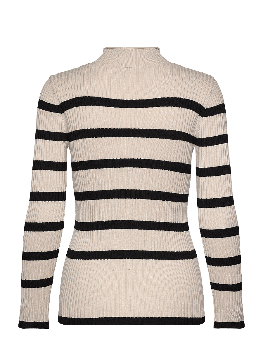 FREE/QUENT - FQMANDY-PULLOVER - striktrøjer - moonbeam w. black - 2