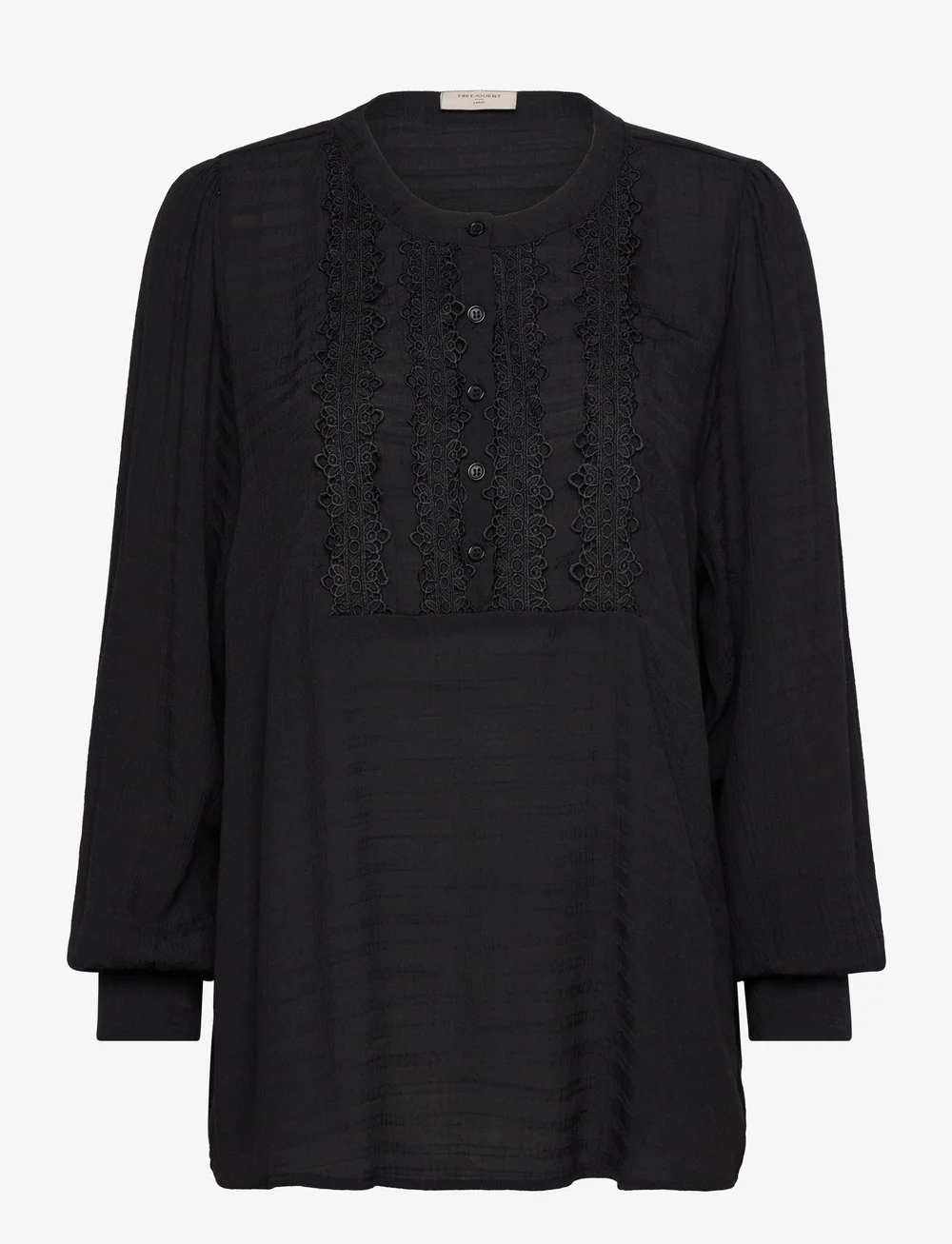 FREE/QUENT - FQSHU-BLOUSE - långärmade blusar - black - 0