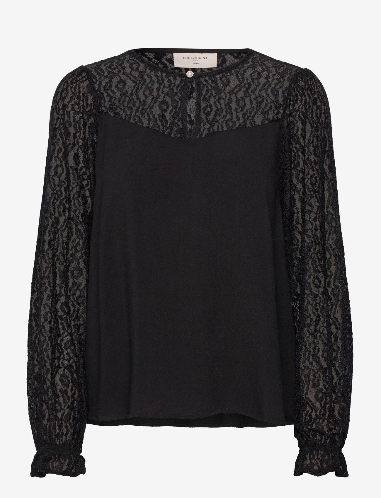 FREE/QUENT - FQVIALIPA-BLOUSE - langærmede bluser - black - 0