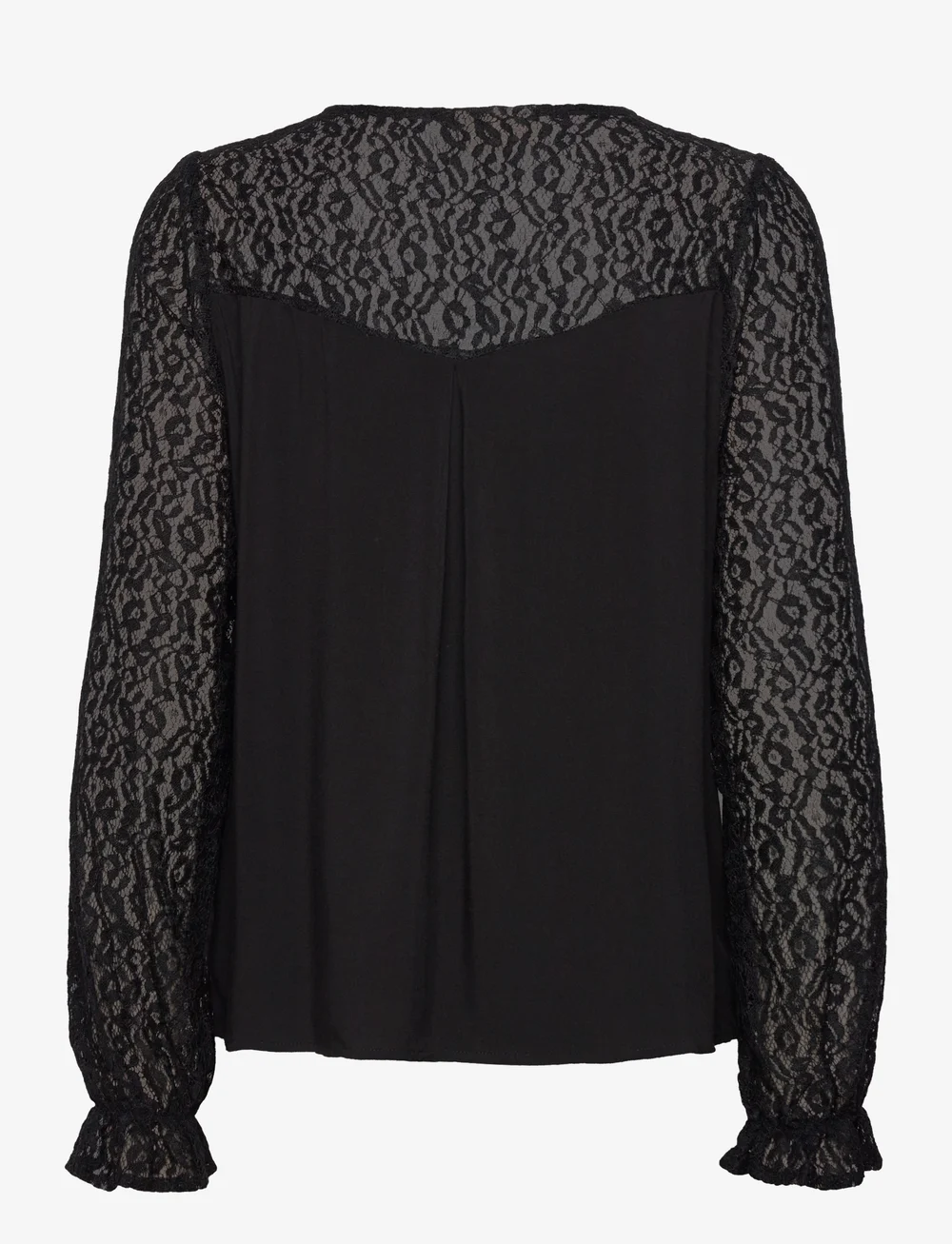 FREE/QUENT - FQVIALIPA-BLOUSE - long sleeved blouses - black - 1