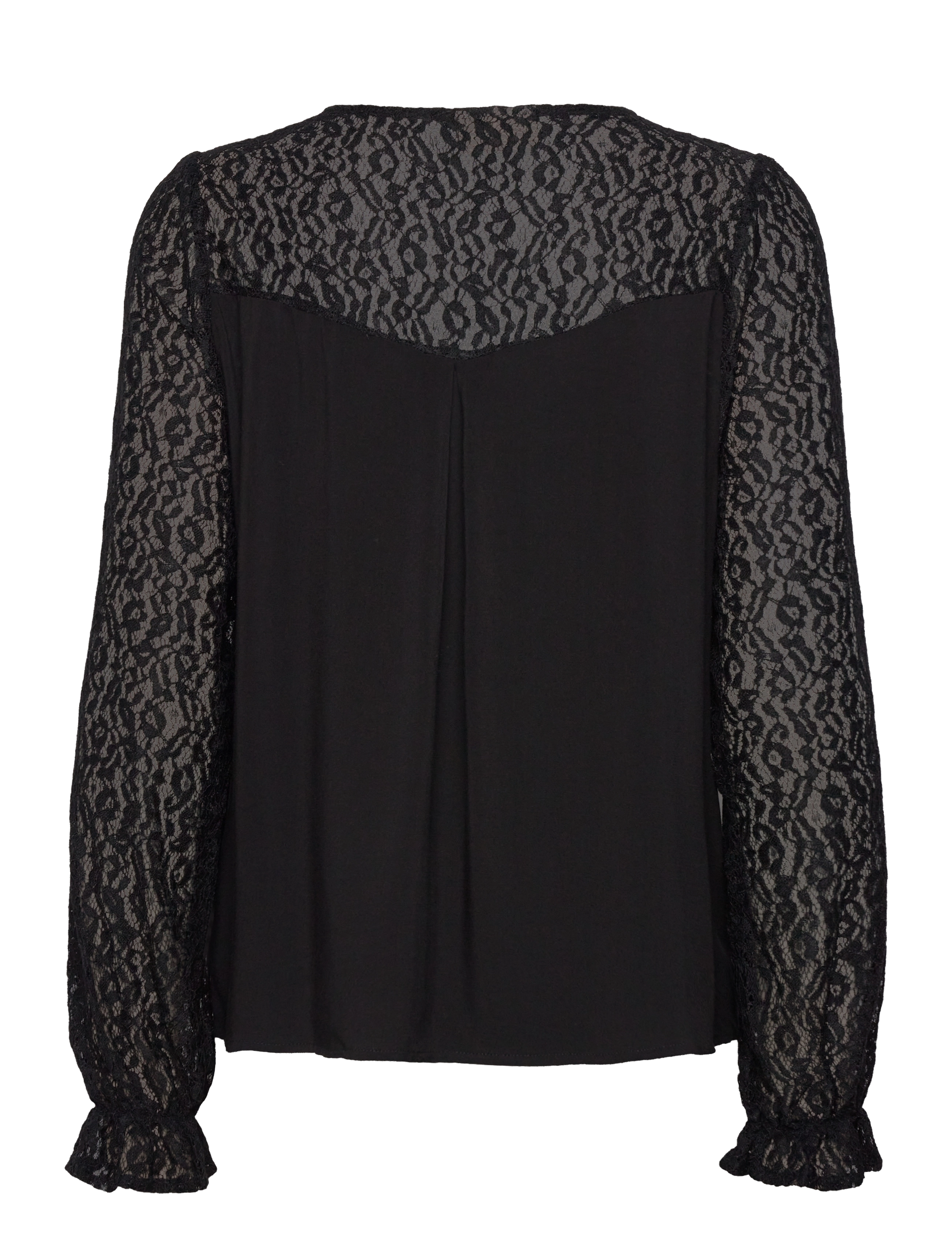 FREE/QUENT - FQVIALIPA-BLOUSE - langærmede bluser - black - 1