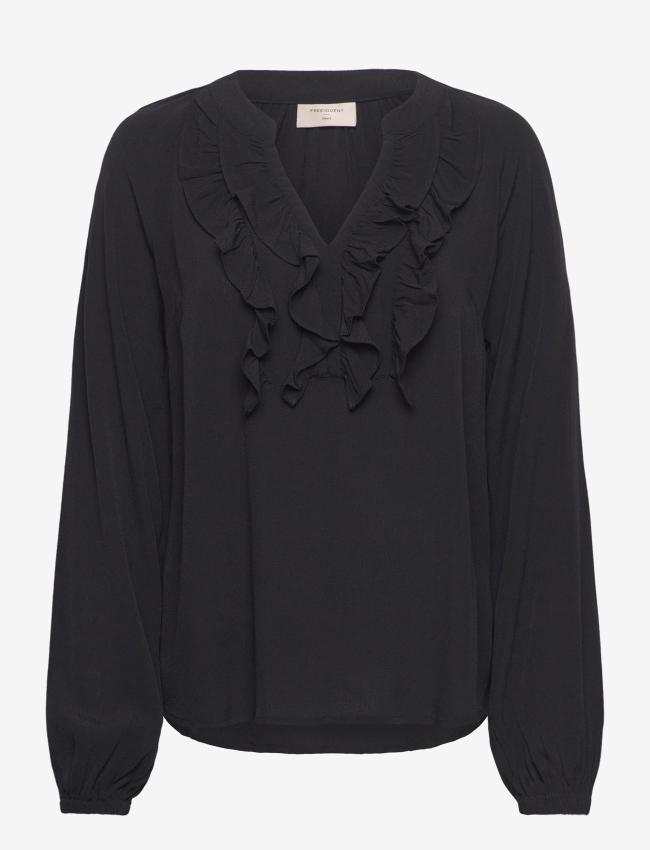 FREE/QUENT - FQBLUMA-BLOUSE - langærmede bluser - black - 0