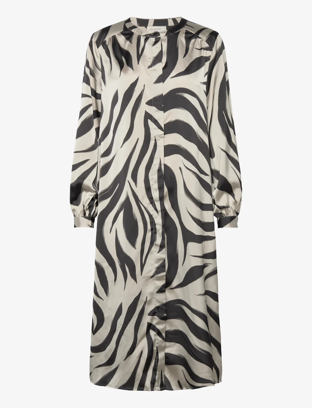 FREE/QUENT - FQBLOSA-DRESS - skjortklänningar - black w. silver cloud - 0