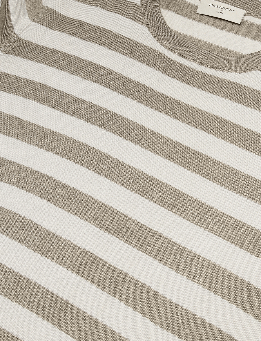 FREE/QUENT - FQJOEL-PULLOVER - stickade tröjor - desert taupe w. moonbeam - 2
