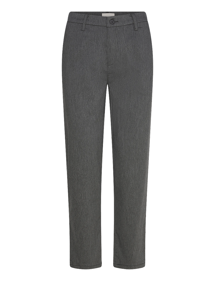 FREE/QUENT - FQMAYA-PANTS - straight leg trousers - dark grey melange - 1