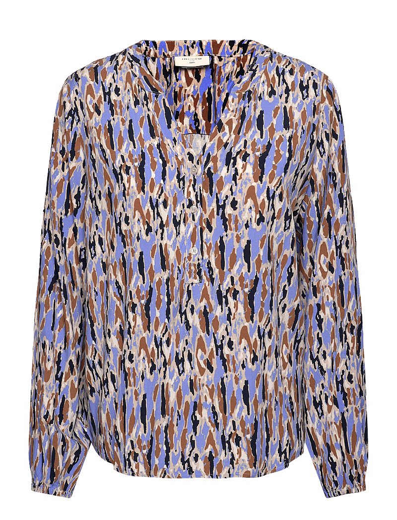 FREE/QUENT - FQADNEY-BLOUSE - langärmlige blusen - wedgewood w. partridge - 0