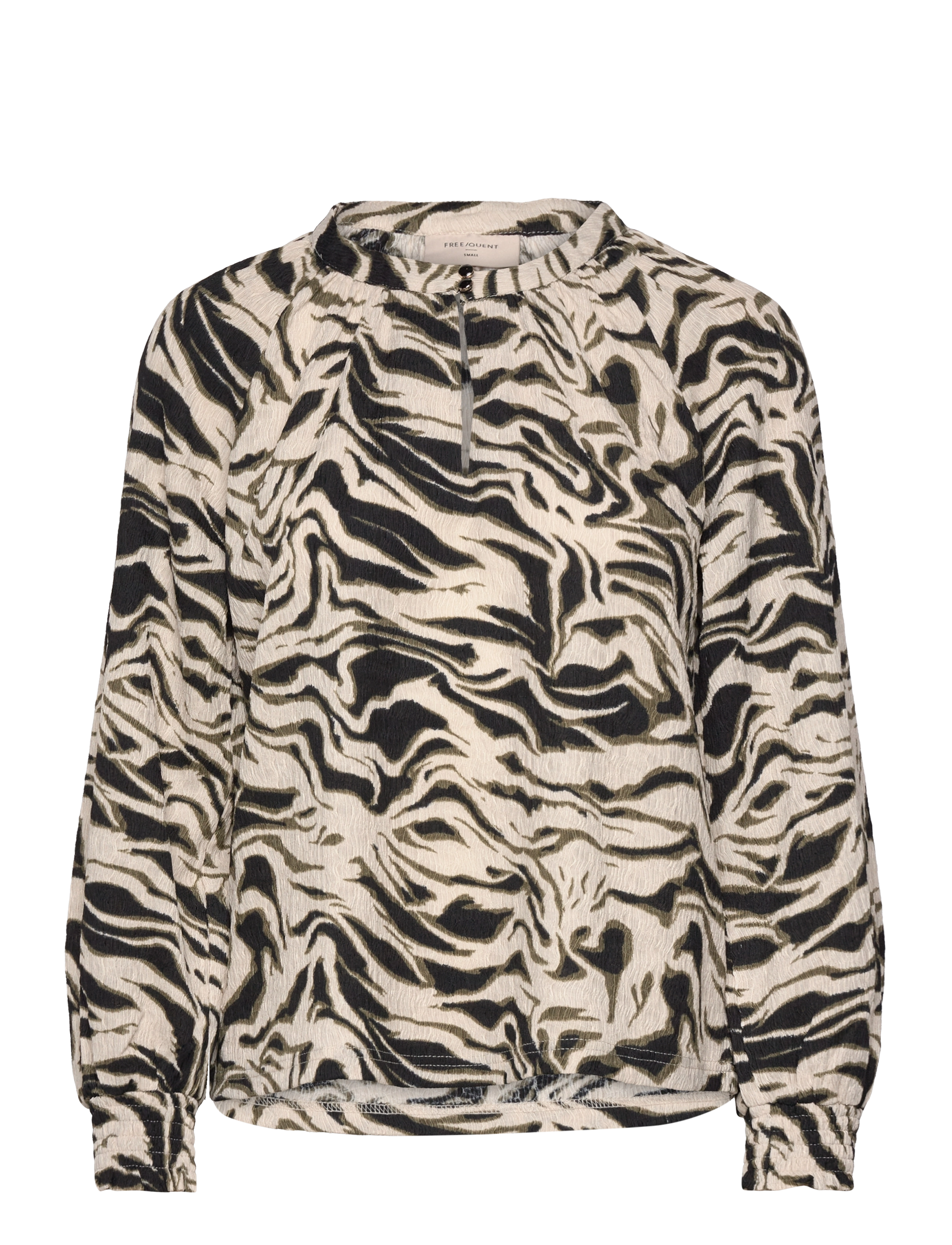 FREE/QUENT FQNALIA-BLOUSE - Riided - DEEP DEPTHS W. BLACK / black