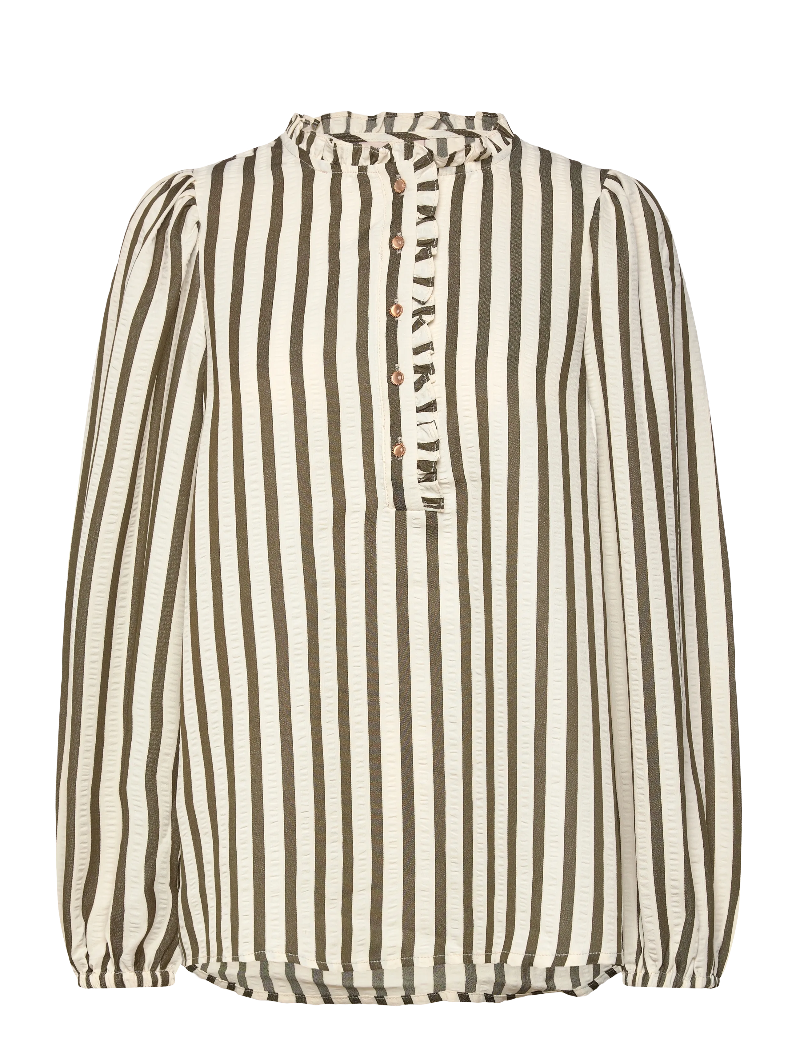 FREE/QUENT FQNOTO-BLOUSE - Transitional Layering - STAR OFF-WHITE W WINTER MOSS / multi