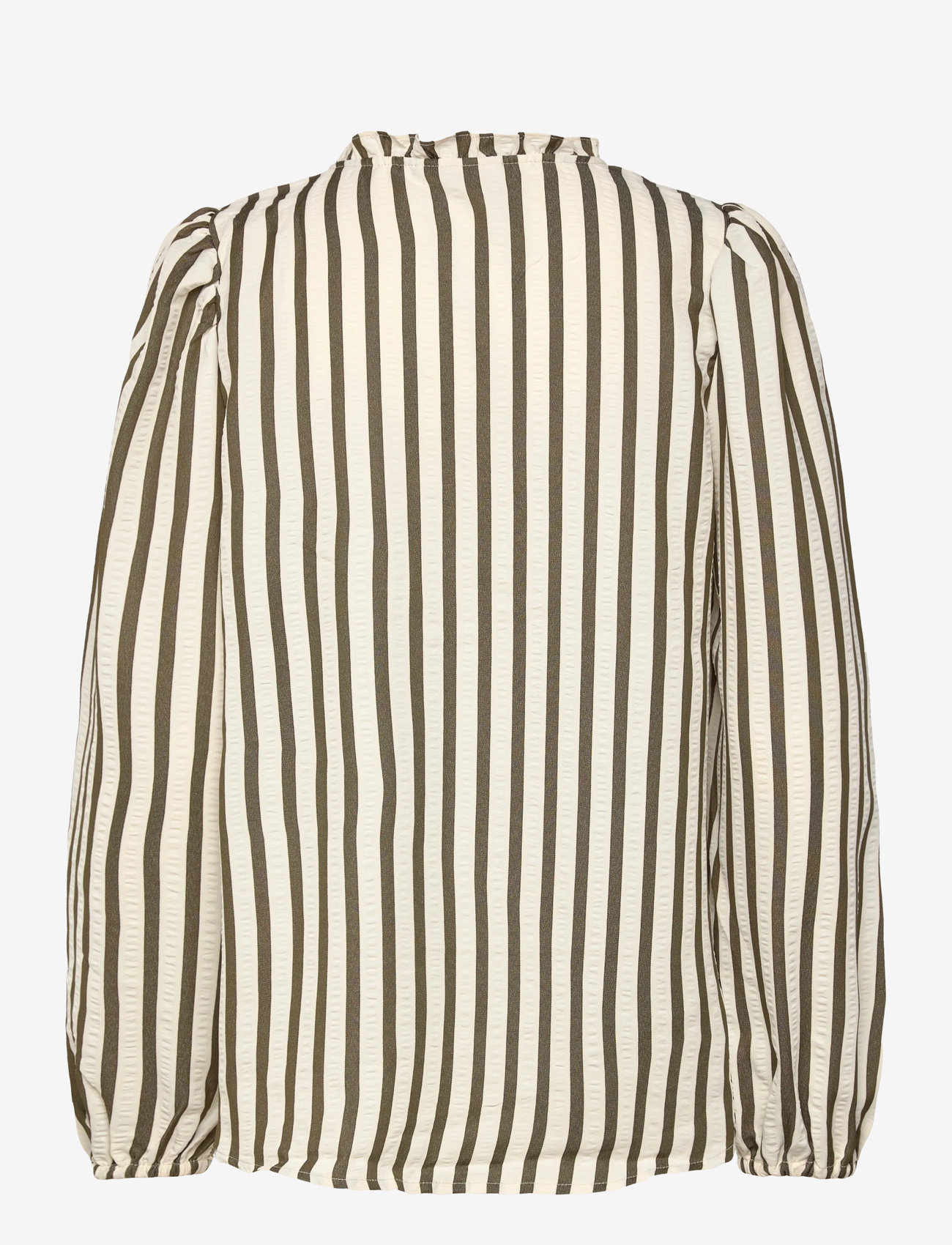 FREE/QUENT - FQNOTO-BLOUSE - långärmade blusar - star off-white w winter moss - 1