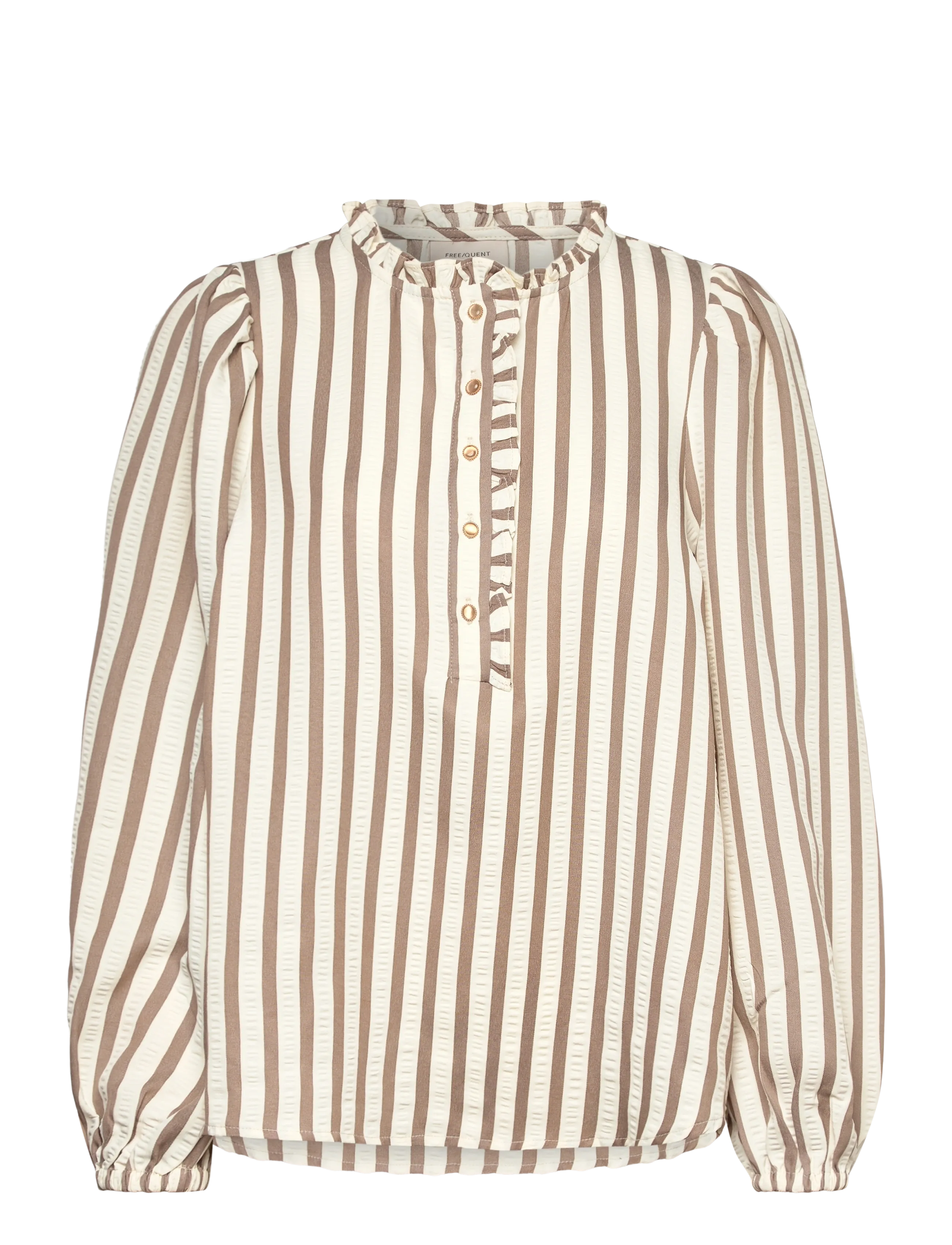 FREE/QUENT Fqnoto-Blouse, XS, Blouses, Braun - Long-sleeved, Frauen