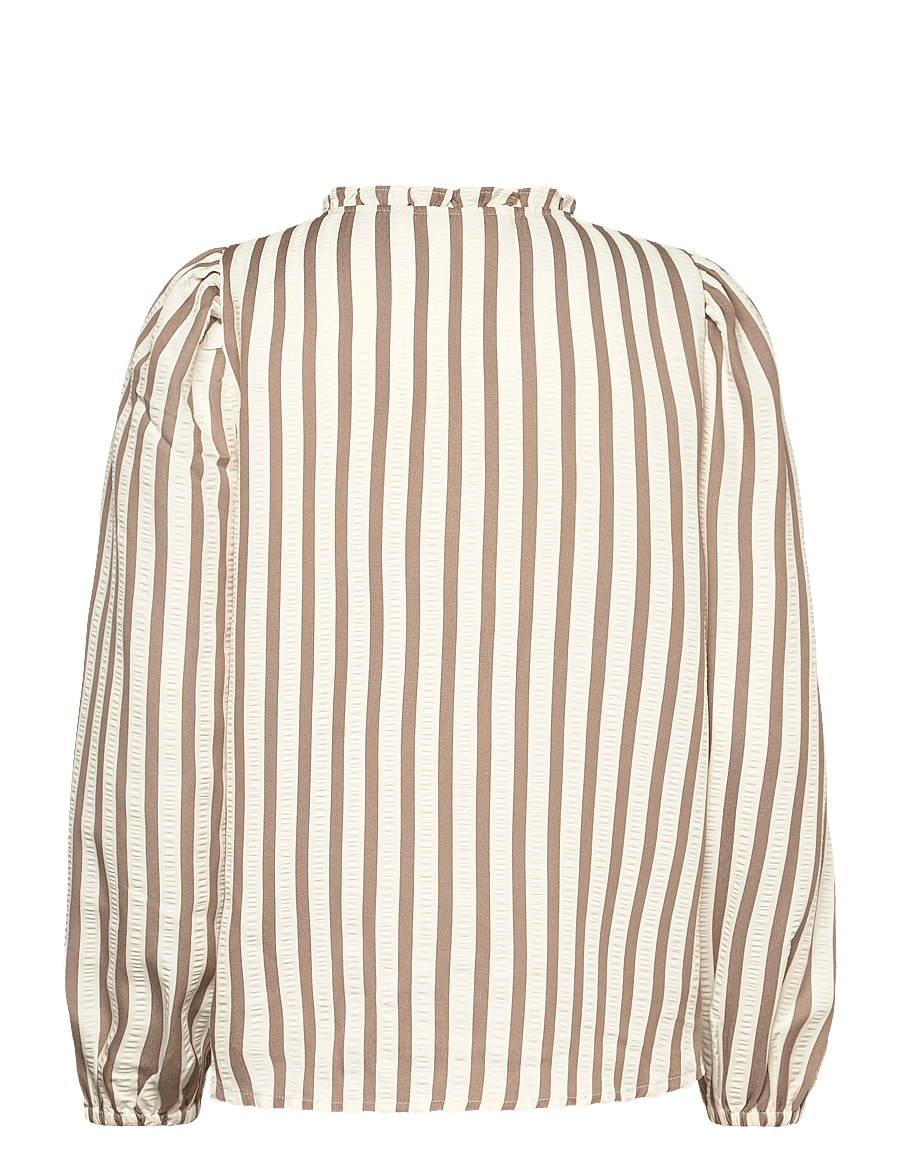 FREE/QUENT - FQNOTO-BLOUSE - blouses met lange mouwen - star off-white w. desert taupe - 1