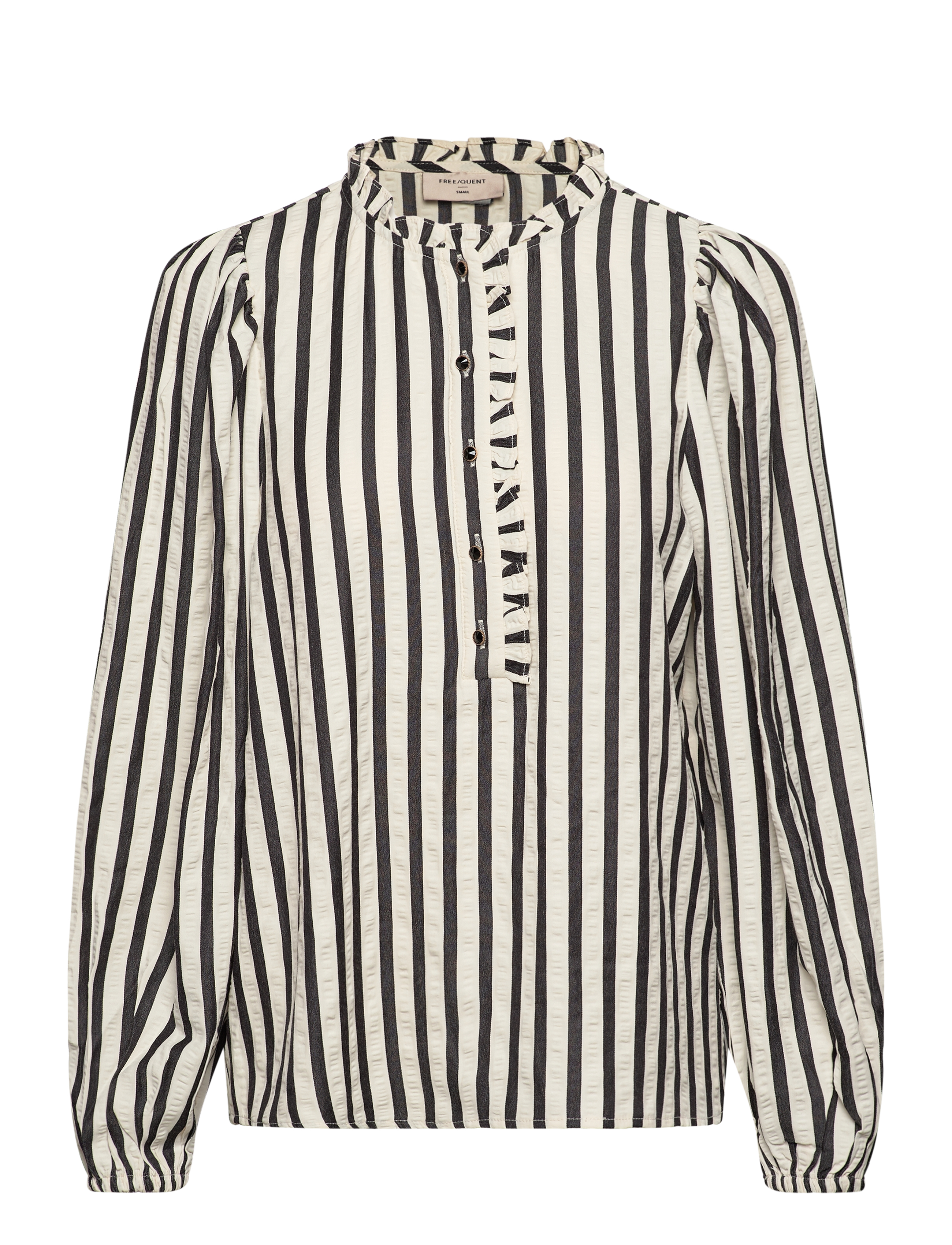 FREE/QUENT FQNOTO-BLOUSE - Bluser - STAR OFF-WHITE W. BLACK / black