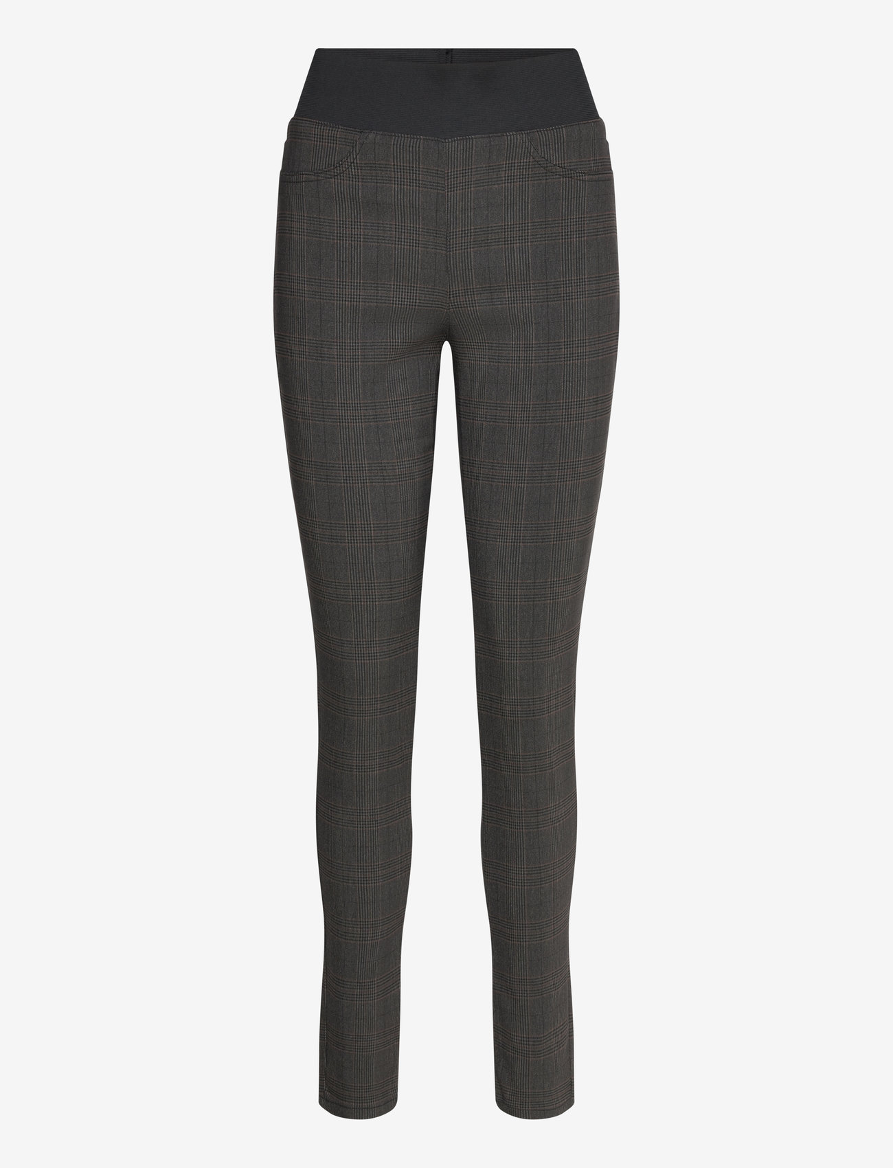 FREE/QUENT - FQSHANTAL-PANTS - dark grey mel. w. black - 0