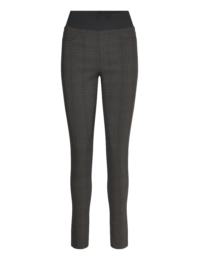 FREE/QUENT - FQSHANTAL-PANTS - dark grey mel. w. black - 0