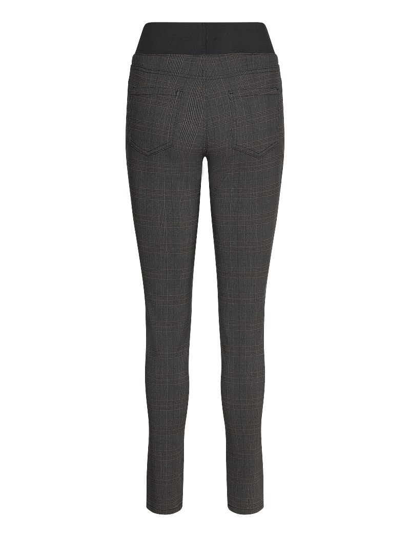 FREE/QUENT - FQSHANTAL-PANTS - dark grey mel. w. black - 1