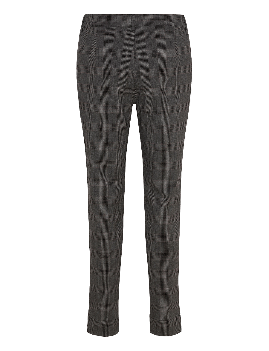 FREE/QUENT - FQREX-PANTS - slim fit bukser - dark grey mel. w. black - 1