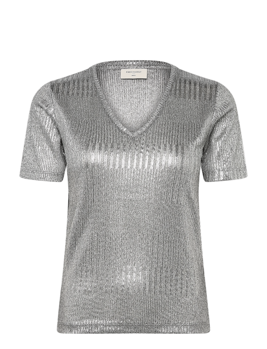 FREE/QUENT - FQMATTER-TEE - t-shirts - medium grey mlg. - 1
