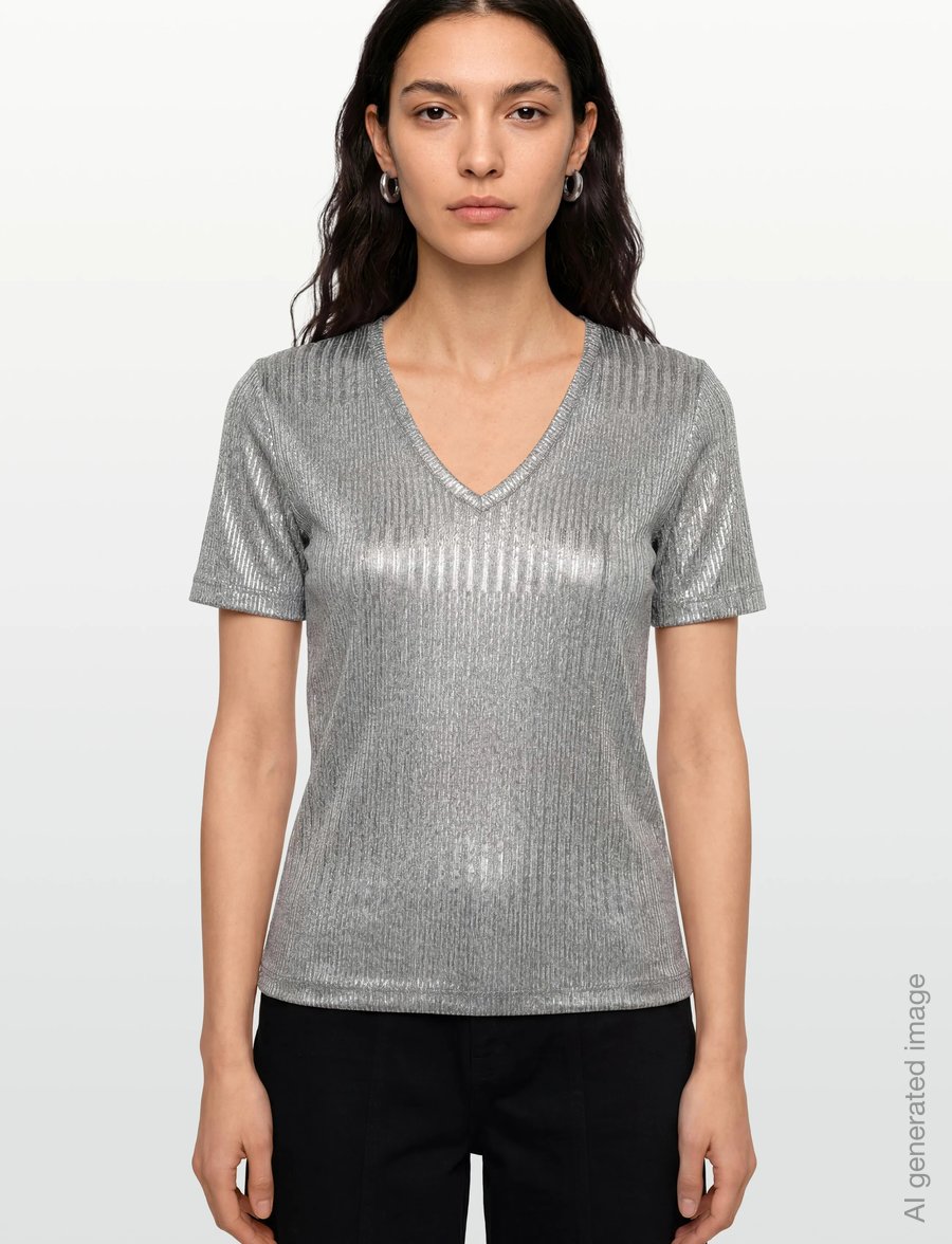 FREE/QUENT - FQMATTER-TEE - t-shirts - medium grey mlg. - 3