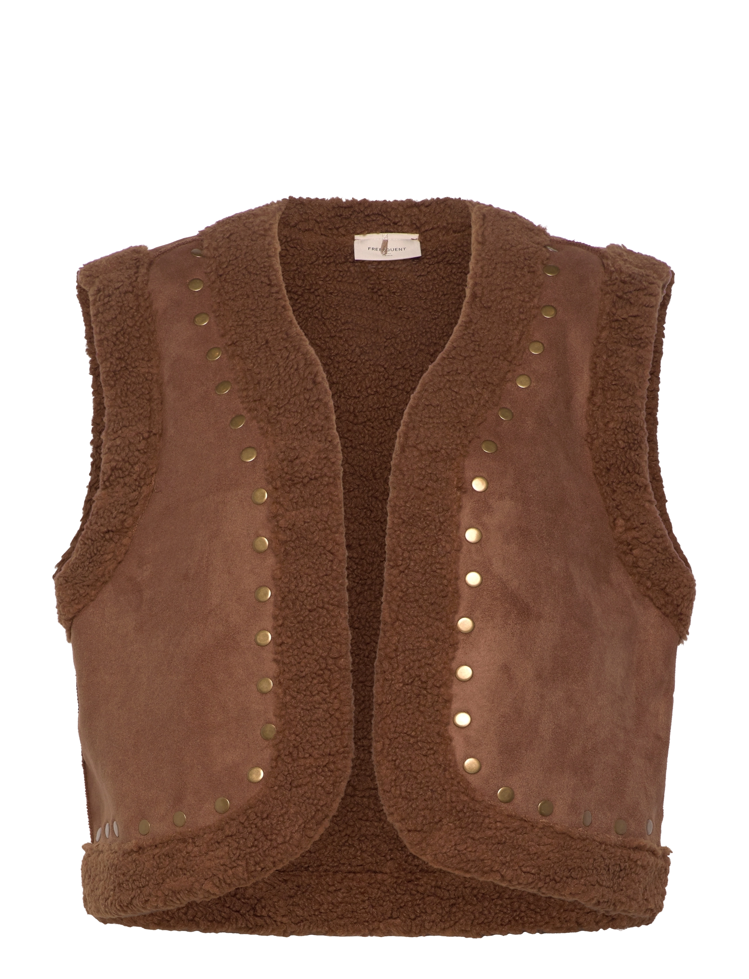 FREE/QUENT Fqlamby-Weste Braun - XL - Damen