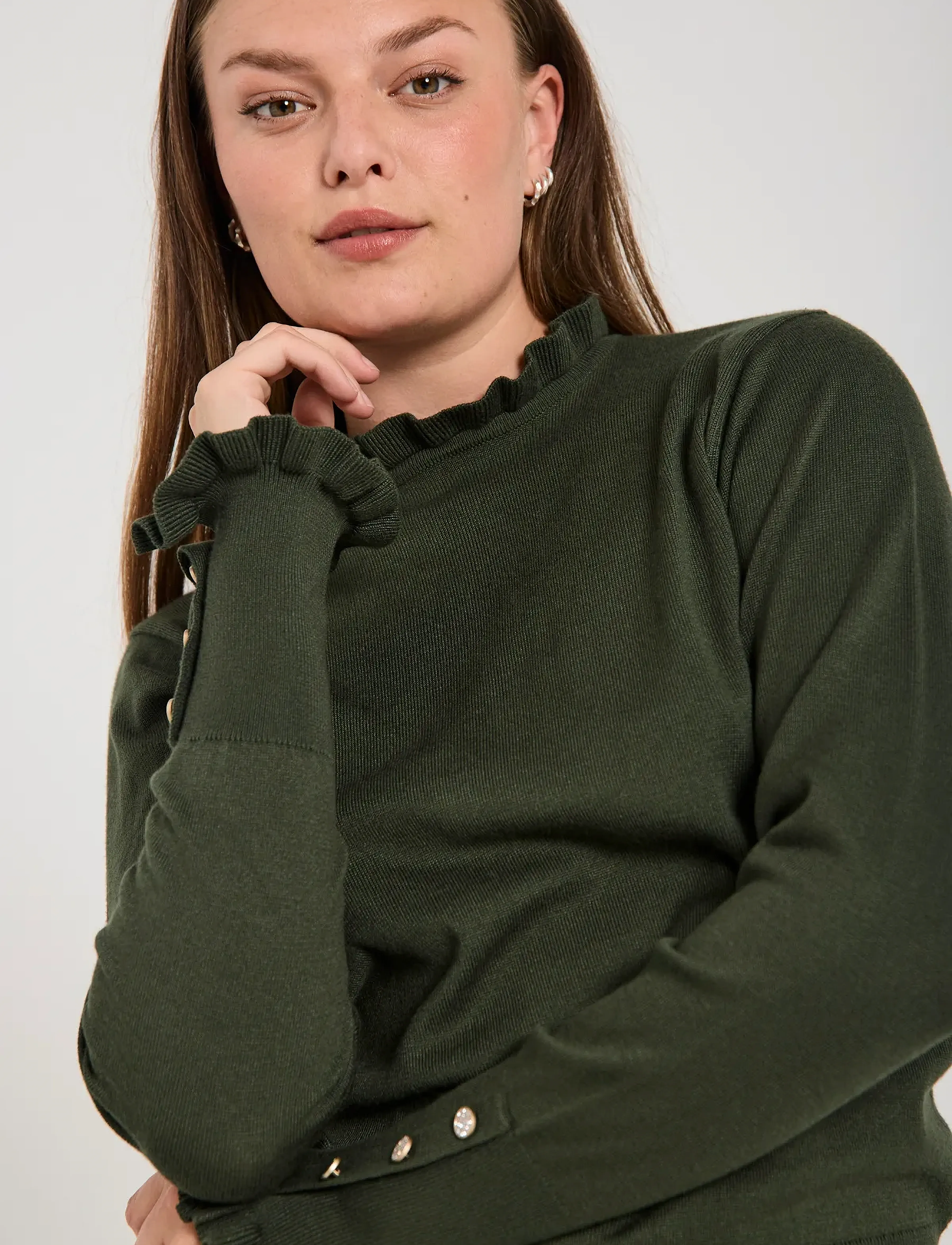 FREE/QUENT - FQKATIE-PULLOVER - kombu green - 3