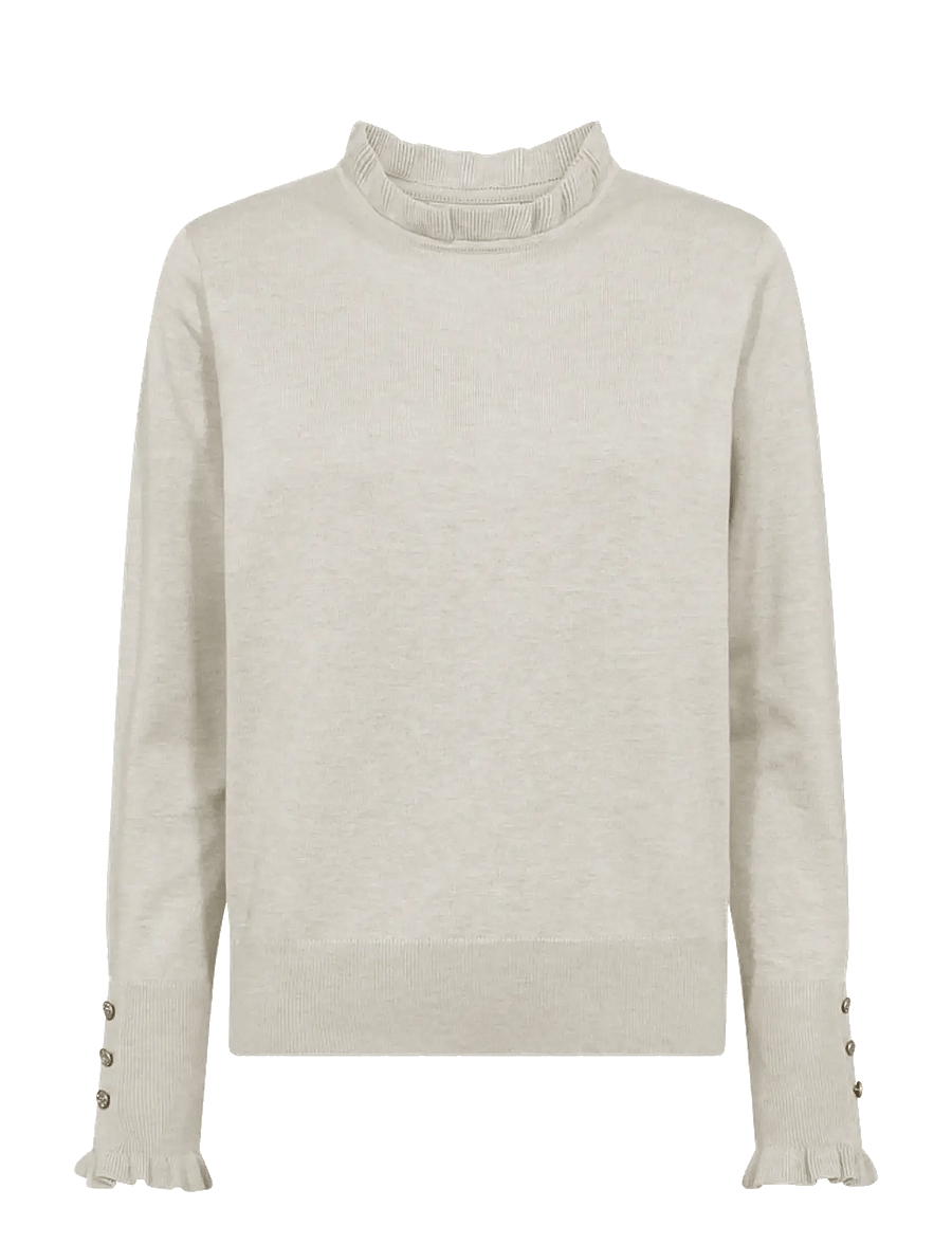 FREE/QUENT - FQKATIE-PULLOVER - kampsunid - moonbeam melange - 0