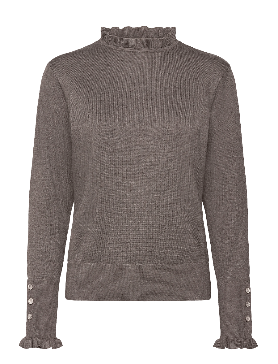 FREE/QUENT - FQKATIE-PULLOVER - morel melange - 0