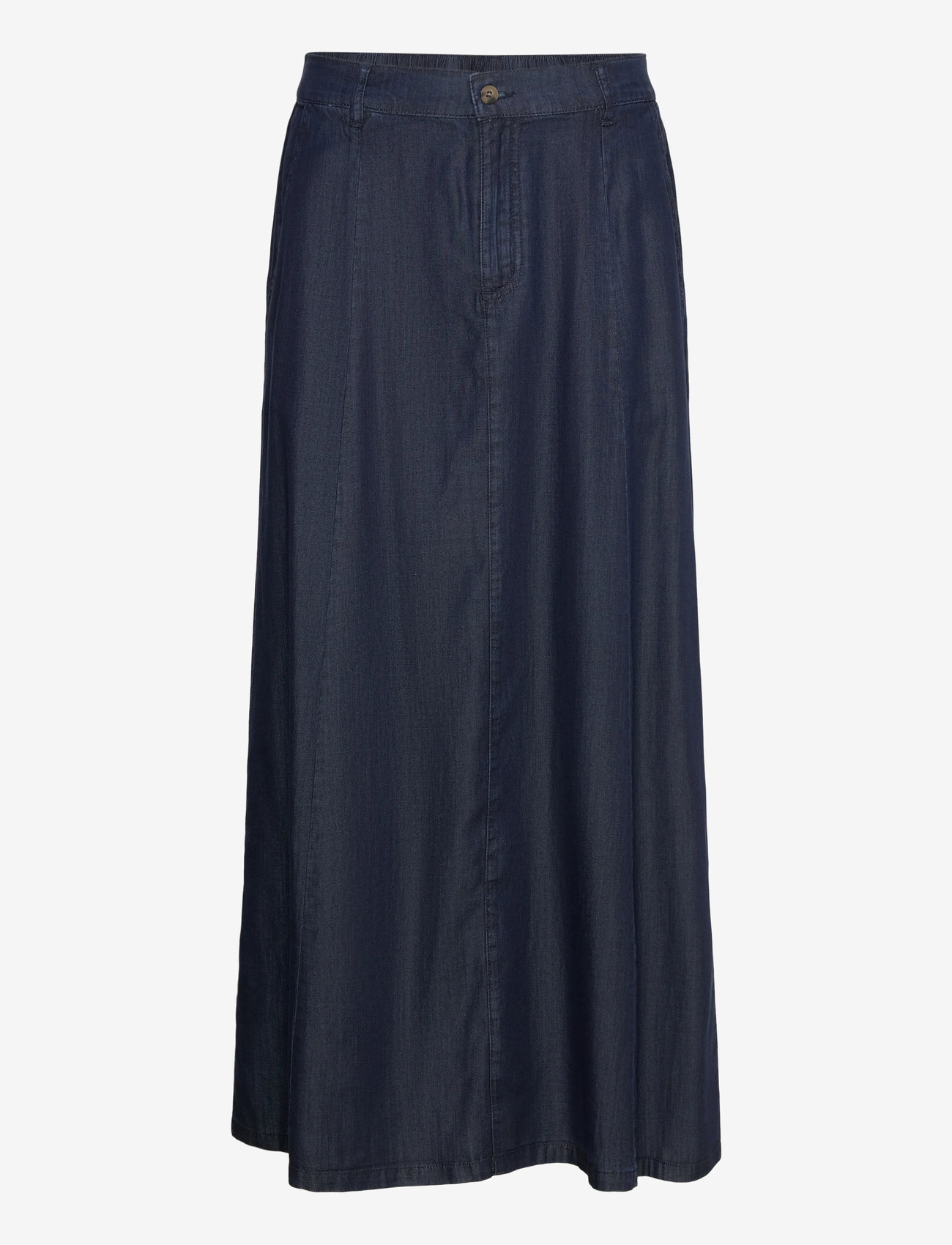 FREE/QUENT - Shirt from Freequent in a soft lyocell material with a denim look. The skirt is - denim skirts - dark blue denim - 0