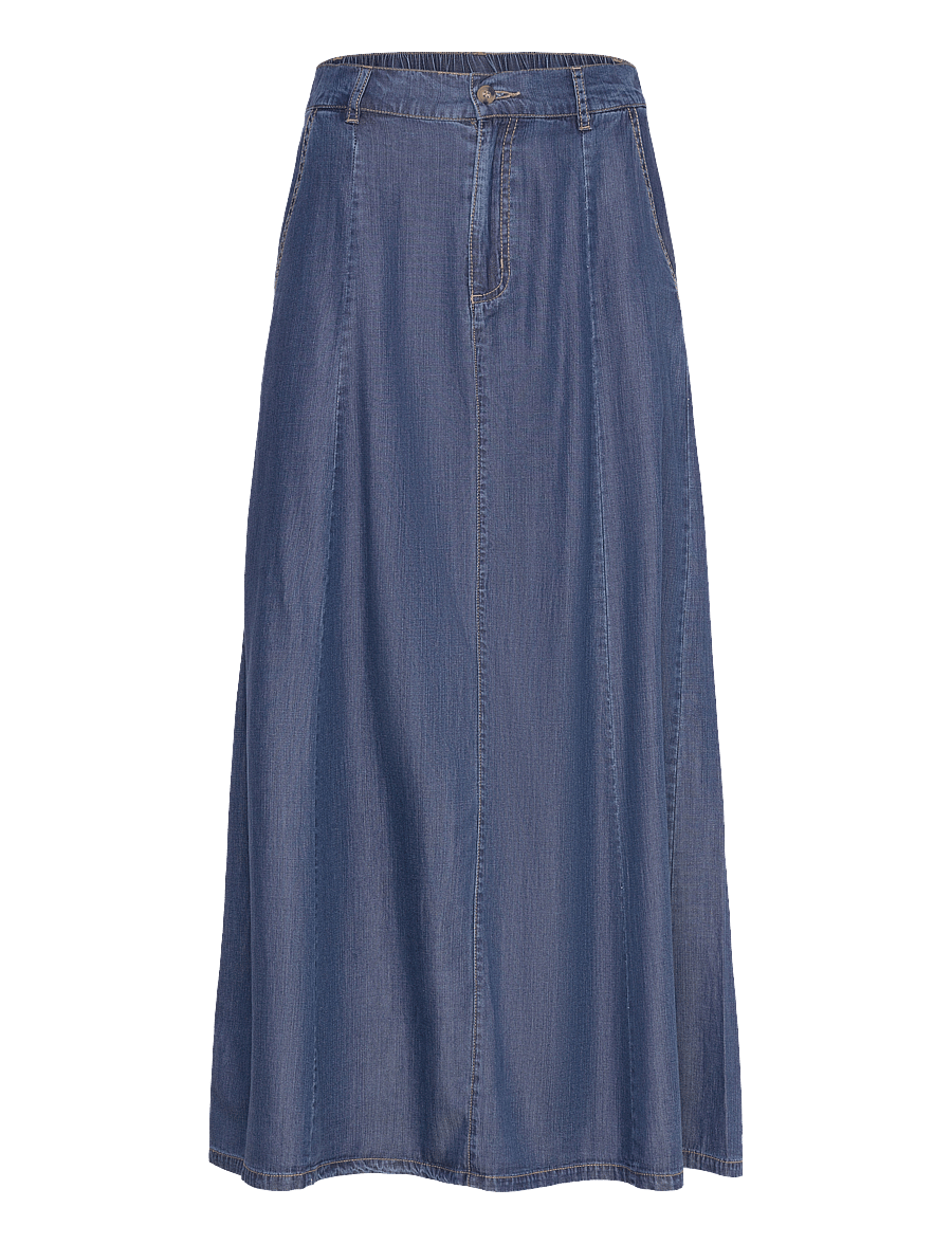 FREE/QUENT - FQWILKE-SKIRT - jeansröcke - medium blue denim - 1