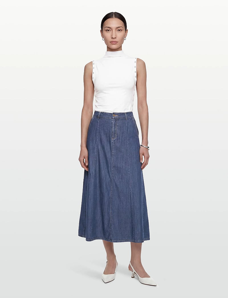 FREE/QUENT - FQWILKE-SKIRT - denimnederdele - medium blue denim - 0