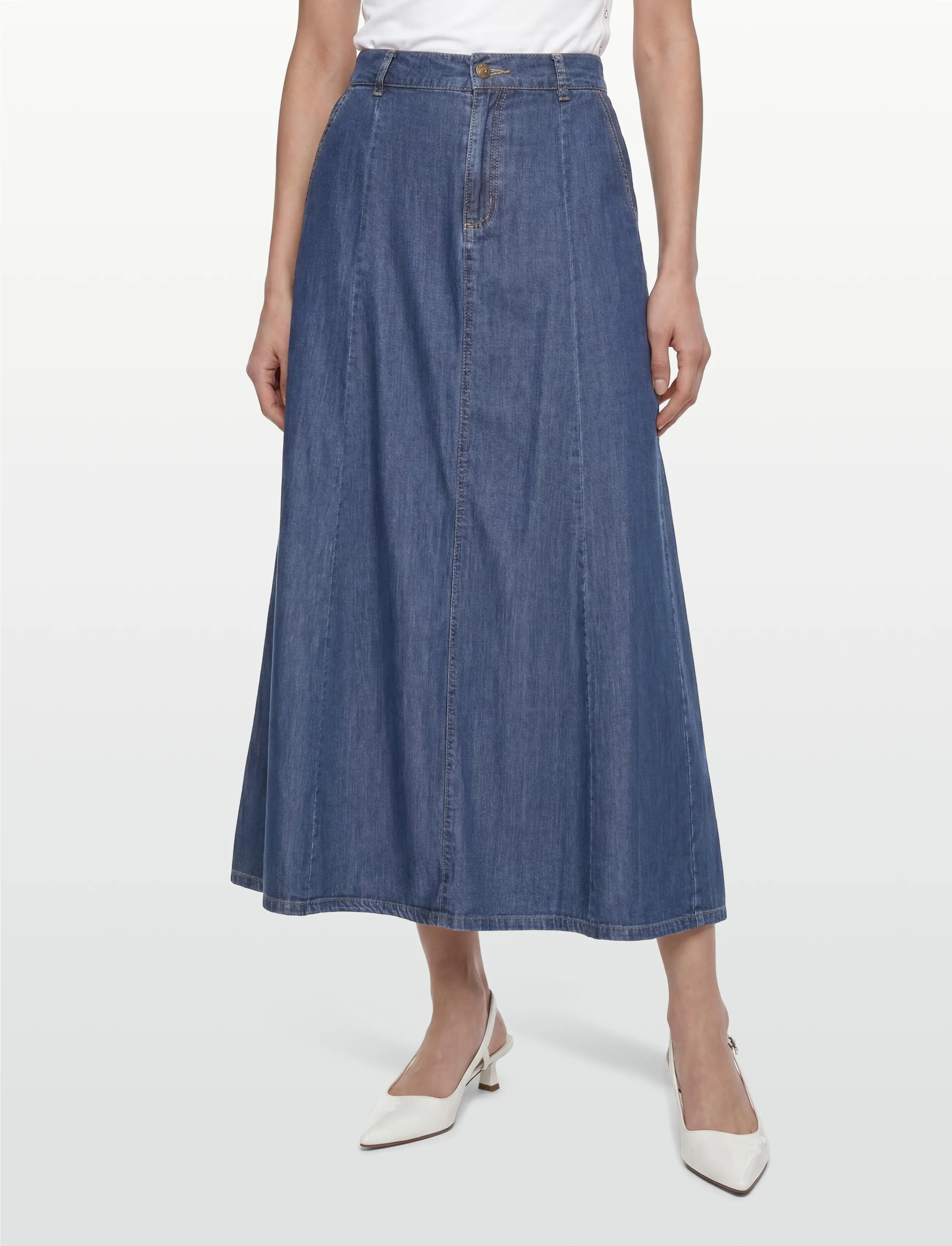 FREE/QUENT - FQWILKE-SKIRT - jeansröcke - medium blue denim - 3