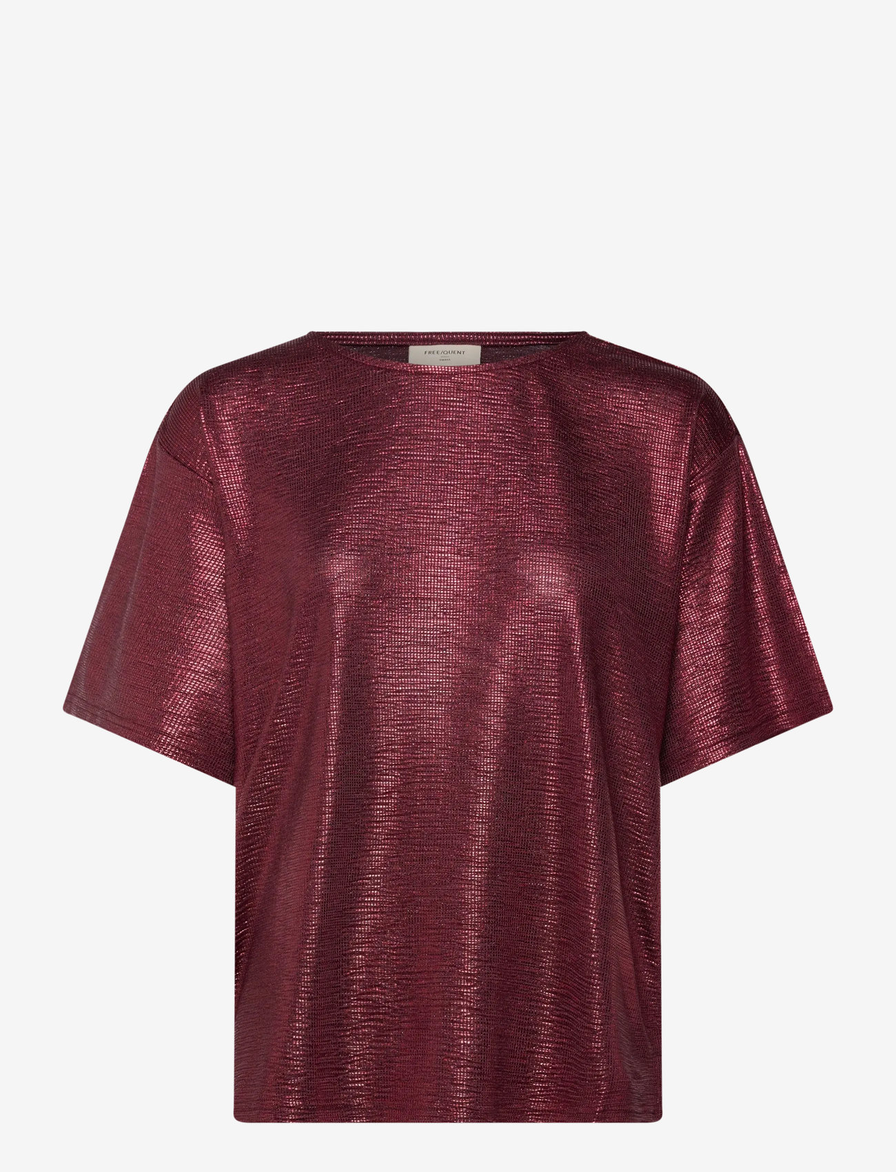 FREE/QUENT - FQSATINA-TEE - kortærmede bluser - port royale - 0