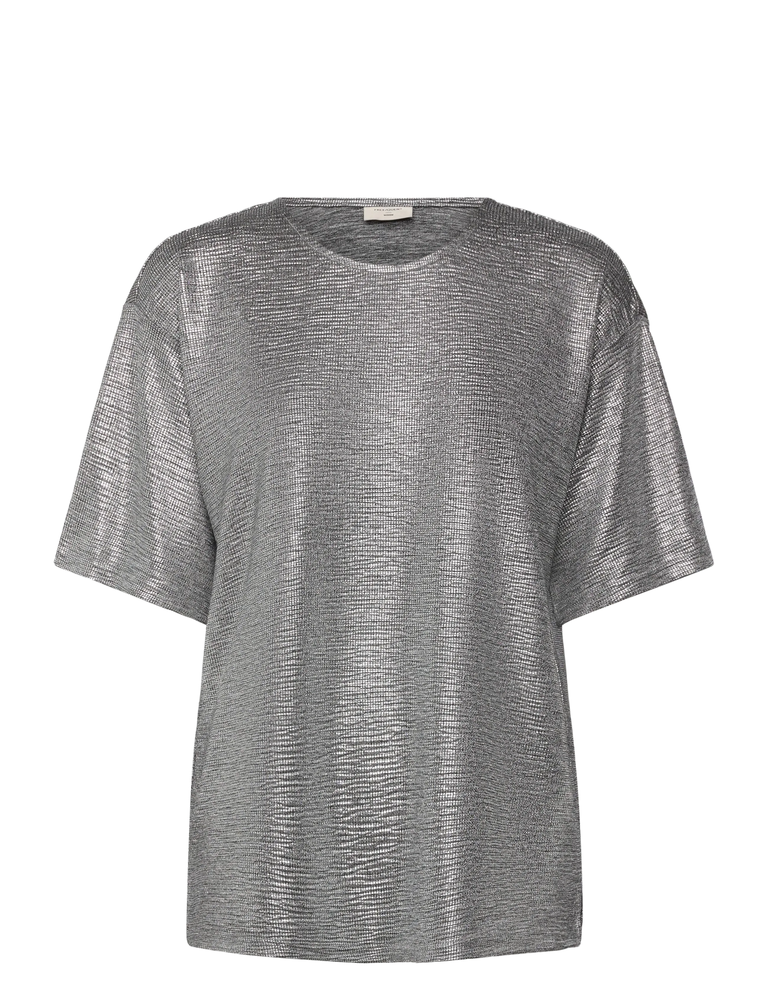 FREE/QUENT Fqsatina-Tee Silber - M - Damen