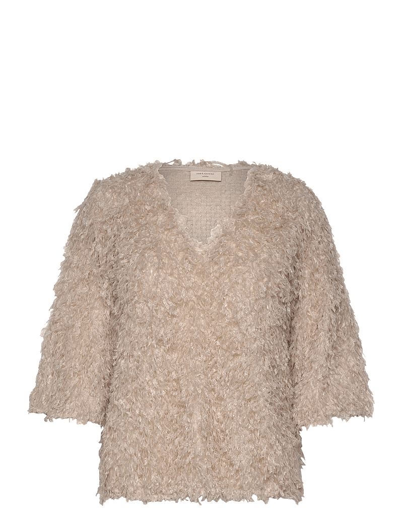 FREE/QUENT - FQNOLA-BLOUSE - lühikeste varrukatega pluusid - moonbeam - 0